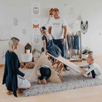 Montessori Climbing Triangle with Ramp for Kids