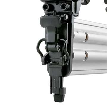 Freeman PBR50Q Pneumatic 18-Gauge 2" Brad Nailer with Quick Jam Release Lightweight and Ergonomic Nail Gun for Moulding, Baseboard, Handrails, Door, and Window Installation , Black