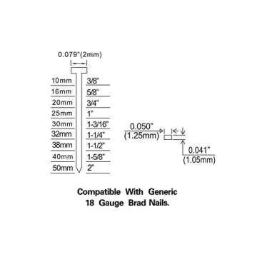 Freeman PBR50Q Pneumatic 18-Gauge 2" Brad Nailer with Quick Jam Release Lightweight and Ergonomic Nail Gun for Moulding, Baseboard, Handrails, Door, and Window Installation , Black