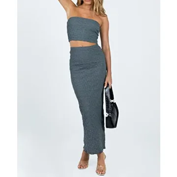 Stylish Women Y2K 2 Piece Skirt Set for All Occasions