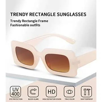 Dollger Rectangle Sunglasses for Trendy Fashion Lovers