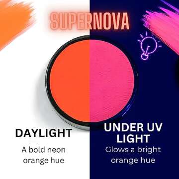 Vibrant Neon Orange Face & Body Paint - Mehron Makeup Paradise AQ