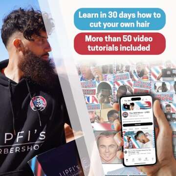 The 360 Mirror - 3 Way Mirror for Self Hair Cutting - Adjustable Trifold Barber Mirror to Cut Your Own Hair - Tri Fold Self Haircut System for Men and Women Braiding - Three Sided Mirror for Haircuts