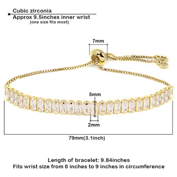 Buy You Women Cubic Zirconia Adjustable Bracelet
