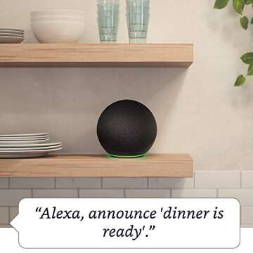 Echo 4th Gen Smart Speaker with Alexa and Sound Hub