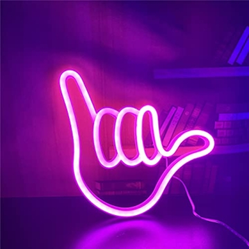 QiaoFei Finger Neon Sign – Unique LED Decor Light