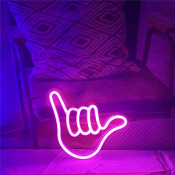 QiaoFei Finger Neon Sign – Unique LED Decor Light