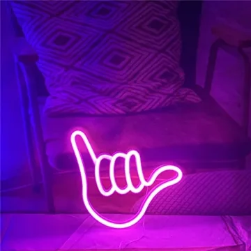 QiaoFei Finger Neon Sign – Unique LED Decor Light