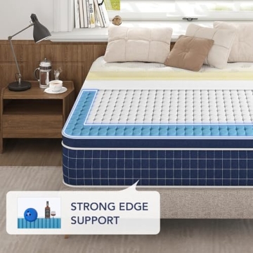 EEN EEN SLEEP 12 Inch Hybrid Queen Mattress Comfort
