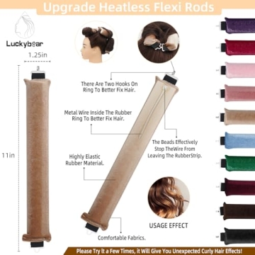 Heatless Overnight Curling Rods for Salon-Quality Waves