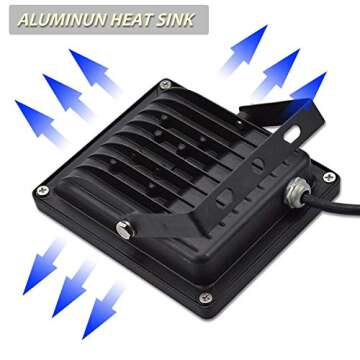 GLW 20W RGB LED Flood Lights Color Changing Floodlight with Remote Control IP65 Waterproof Outdoor Landscape Lighting 16 Colors 4 Mode Dimmable Wall Washer Light for Garden,Yard and More(4 Pack)