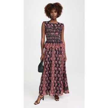 Banjanan Women's Claudia Dress - Floral Elegance in Pink