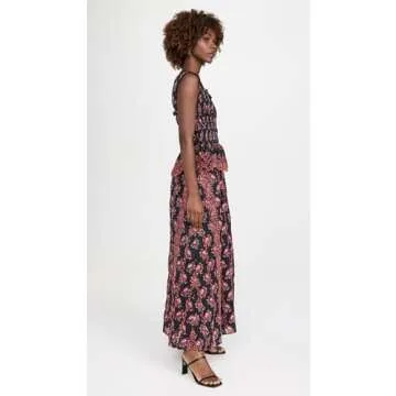 Banjanan Women's Claudia Dress - Floral Elegance in Pink