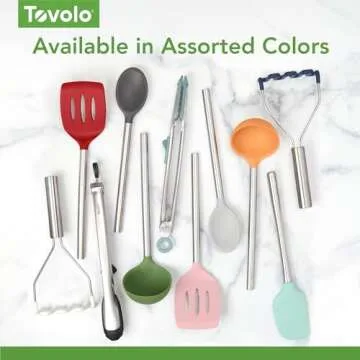 Tovolo Charcoal Silicone Mixing Spoon, One Size (Pack of 1)