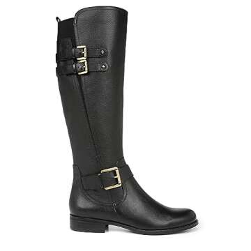 Naturalizer Jessie Black Leather Knee High Riding Boots
