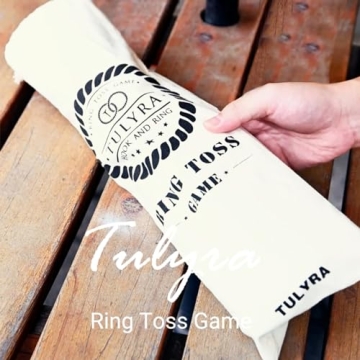 Tulyra XL Ring Toss Game for Adults with Shot Glass and Carrying Case