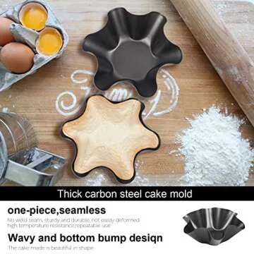 RUVINCE Taco Bowl Maker Nonstick Tortilla Shell 4-Pack