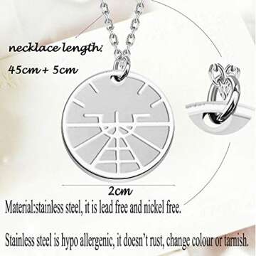 bobauna Airplane Necklace Aviation Attitude Indicator Disc Pendant Necklace Flight Attendant Jewelry...