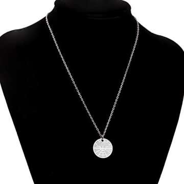 bobauna Airplane Necklace Aviation Attitude Indicator Disc Pendant Necklace Flight Attendant Jewelry Pilot Gift For Aviation Traveler Pilot (Airplane necklace)