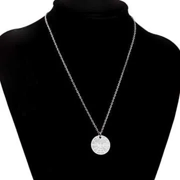 bobauna Airplane Necklace Aviation Attitude Indicator Disc Pendant Necklace Flight Attendant Jewelry Pilot Gift For Aviation Traveler Pilot (Airplane necklace)