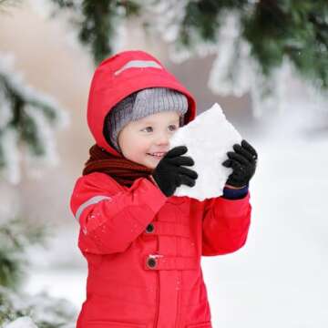 ONESING 6 Pair Baby Gloves Toddler Gloves Toddler Winter Gloves Kids Gloves Winter Stretchy Knit Gloves for Kids Boys Girls