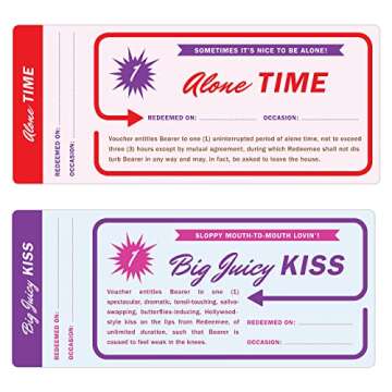 Knock Knock Vouchers for Lovers Fun and Romantic Coupon Book