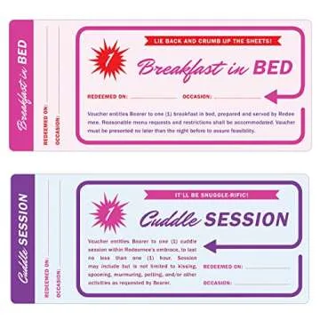 Knock Knock Vouchers for Lovers Fun and Romantic Coupon Book