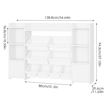 FOTOSOK Toy Storage Organizer with Bins for Kids
