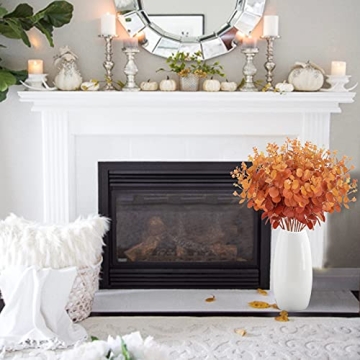 HUAESIN Artificial Eucalyptus Stems for Fall Decor