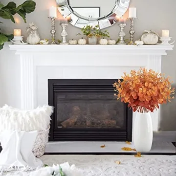 HUAESIN Artificial Eucalyptus Stems for Fall Decor