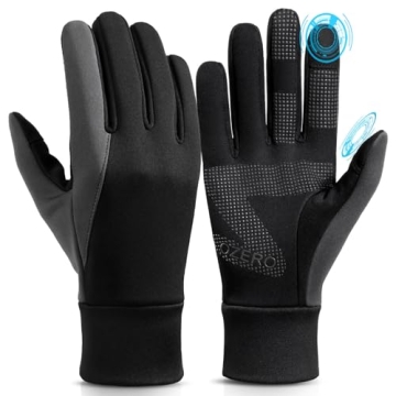 OZERO Winter Touchscreen Warm Gloves: Lightweight Thermal Anti-Slip Gloves for Hiking, Cycling, and ...