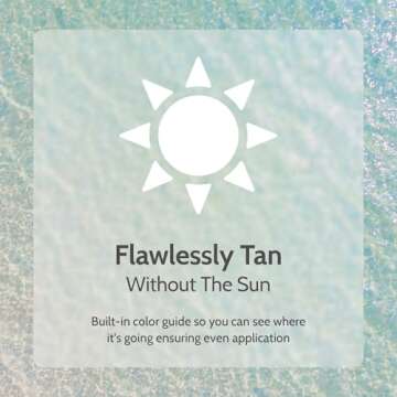 Fake Bake Flawless Darker Self-Tanning Liquid Streak-Free, Long-Lasting Natural Glow For All Skin Tones - Sunless Tanner Includes Professional Mitt For Easy Application, Black Coconut Scent - 6 oz