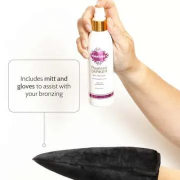 Self-Tanning Liquid for a Natural Tan with Mitt
