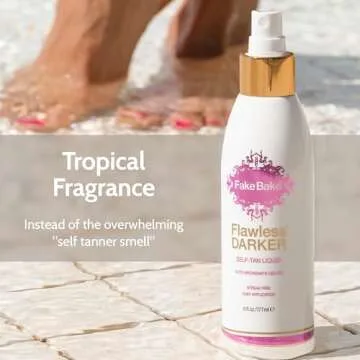 Self-Tanning Liquid for a Natural Tan with Mitt