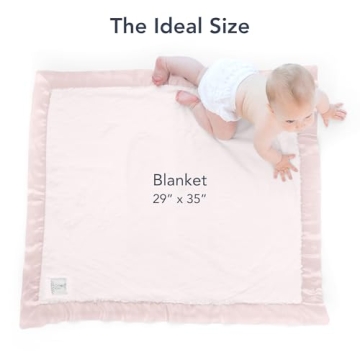 Little Giraffe Luxe Baby Blanket - Satin Trim - 29x35"