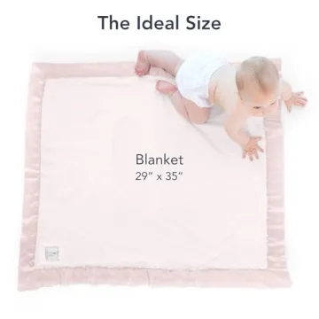 Little Giraffe Luxe Baby Blanket - Satin Trim - 29x35"