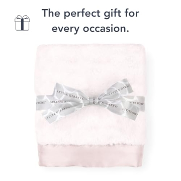 Little Giraffe Luxe Baby Blanket - Satin Trim - 29x35"