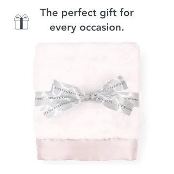 Little Giraffe Luxe Baby Blanket - Satin Trim - 29x35"