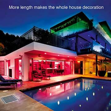 DAYBETTER Led Lights 65.6ft, RGB Led Strip Lights Flexible Color Changing Remote Control Led Light Strips, 2 Rolls of 32.8ft Led Lights for Bedroom Decor, Living Room Decor, Party Home Decor