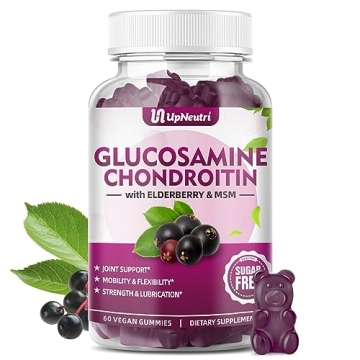 Delicious UPNEUTRI Glucosamine Chondroitin Gummies for Joint Health - Sugar Free & Extra Strength