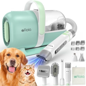 Afloia Dog Grooming Kit - Vacuum Grooming Tools & Clippers