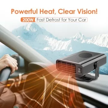 200W Car Heater - 12V Electric Defroster for Cars