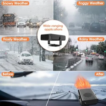 200W Car Heater - 12V Electric Defroster for Cars