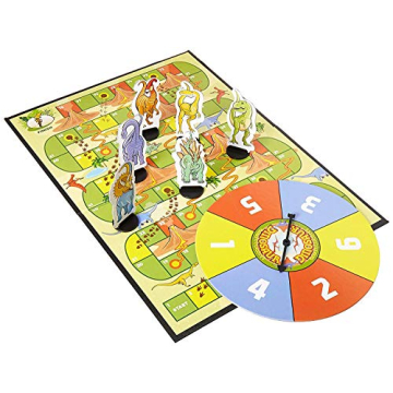 Outset Media Dinosaur Snakes and Ladders Fun Game for Kids