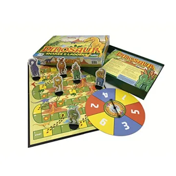 Outset Media Dinosaur Snakes and Ladders Fun Game for Kids