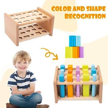Montessori Shape Sorting Toys for Toddler Learning Fun