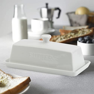 Stylish Ceramic Butter Dish with Lid - SGAOFIEE Porcelain