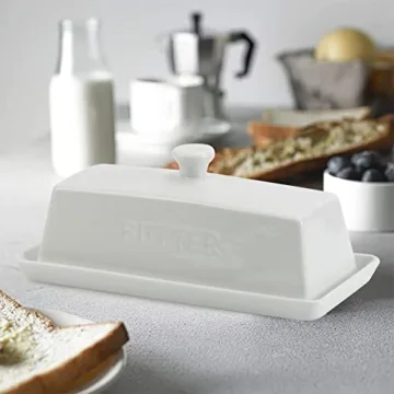 Stylish Ceramic Butter Dish with Lid - SGAOFIEE Porcelain
