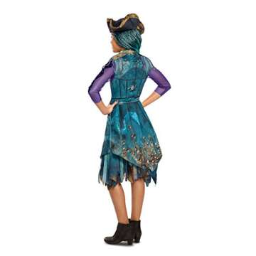 Disguise Uma Classic Descendants 2 Costume, Teal, Large (10-12)
