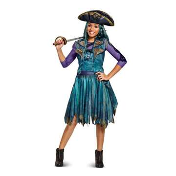 Disguise Uma Classic Descendants 2 Costume, Teal, Large (10-12)